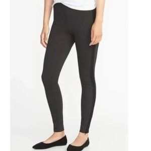 Old Navy Stevie Ponte Knit Pant with Side Stripe  and Zip Ankle *